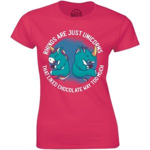 Rhinos Are Just Unicorns Liked Chocolate T-shirt